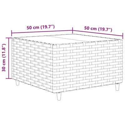 vidaXL Set canapele de grădină cu perne, 10 piese, maro, poliratan