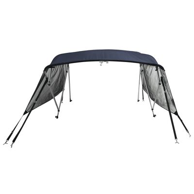 vidaXL Parasolar Bimini 4 arcuri pereți laterali, 243x(200-213)x137 cm