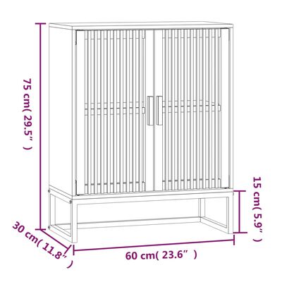 vidaXL Dulap, 60x30x75 cm, lemn prelucrat