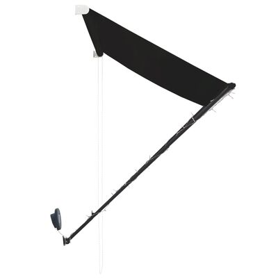 vidaXL Copertină retractabilă cu LED, antracit, 200 x 150 cm