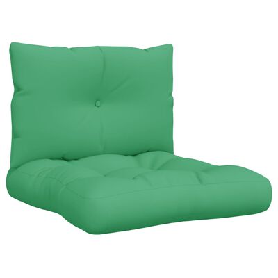 vidaXL Perne de paleți, 2 buc, verde, material textil