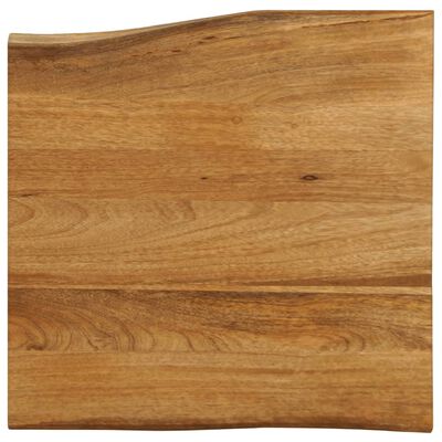 vidaXL Blat masă cu margini naturale, 40x40x2,5 cm, lemn masiv mango