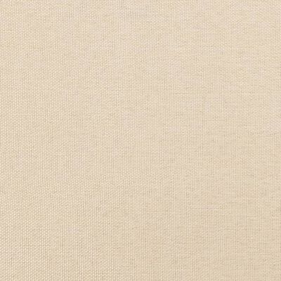vidaXL Tăblie de pat cu aripioare, crem, 183x16x78/88 cm textil