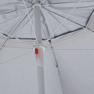 vidaXL Umbrelă de plajă cu pereți laterali Antracit 215 cm