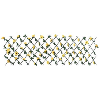 vidaXL Spalier iederă artificială extensibil, 5 buc. galben, 180x60 cm