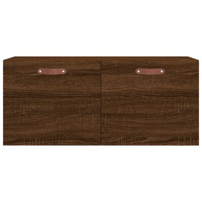 vidaXL Dulap de perete, stejar maro, 80x36,5x35 cm, lemn compozit