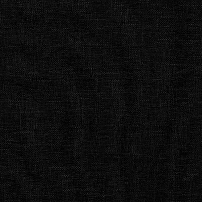 vidaXL Cadru de pat cu lumini LED, negru, 180x200 cm, textil