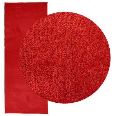 vidaXL Covor „OVIEDO”, fire scurte, roșu, 80x200 cm