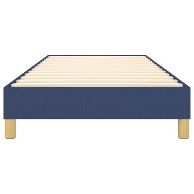vidaXL Cadru de pat, albastru, 90 x 200 cm, material textil