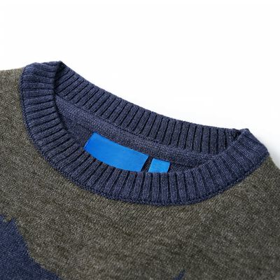 Pulover pentru copii tricotat, bleumarin, 116