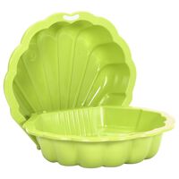 vidaXL Gropi de nisip, 2 buc., verde, 77x87x21 cm, plastic