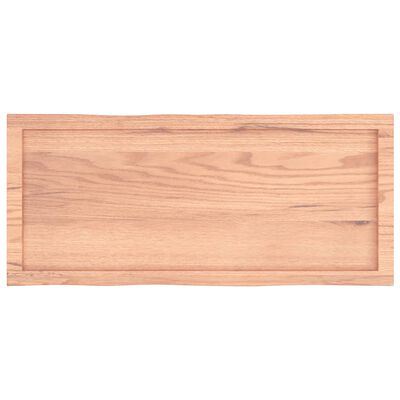 vidaXL Blat masă, 100x40x(2-4) cm, maro, lemn tratat contur organic