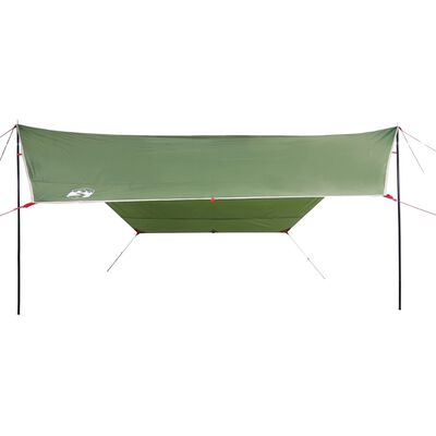 vidaXL Prelată de camping, verde, 430x380x210 cm, impermeabilă