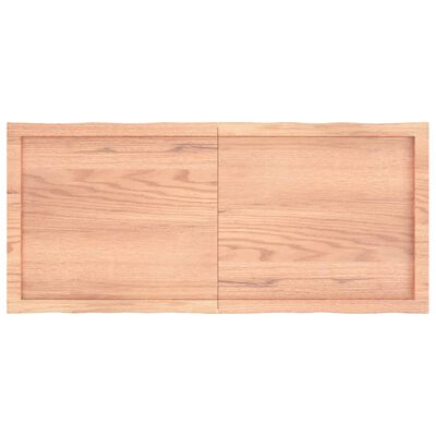 vidaXL Blat masă, 120x50x(2-6) cm, maro, lemn tratat contur organic