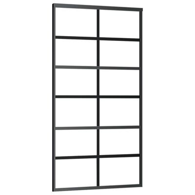 vidaXL Ușă glisantă cu set feronerie, 102x205 cm, sticlă ESG/aluminiu