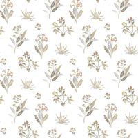 Noordwand Tapet „Blooming Garden 6 Flowers”, alb și gri
