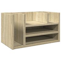 vidaXL Organizator birou, stejar sonoma, 44,5x24x25 cm lemn prelucrat