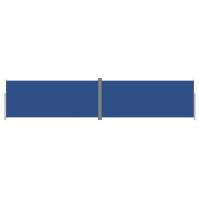 vidaXL Copertină laterală retractabilă, albastru, 220x1000 cm