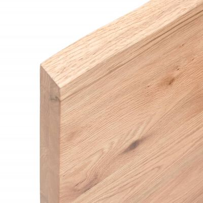 vidaXL Blat masă, 60x40x4 cm, maro, lemn stejar tratat contur organic