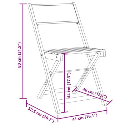 vidaXL Set mobilier bistro, 3 piese, textil antracit/lemn masiv