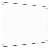 vidaXL Panou antistropi bucătărie transparent 80x60 cm sticlă securiz.