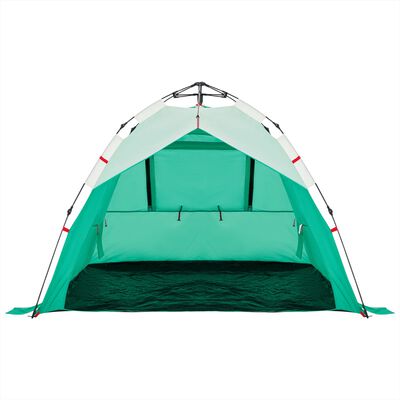 vidaXL Cort camping 3 persoane verde marin impermeabil setare rapidă