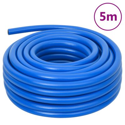 vidaXL Furtun de aer, albastru, 0,7", 5 m, PVC