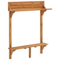 vidaXL Masă de bar pentru balcon, 90x37x122,5 cm, lemn masiv de acacia