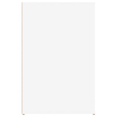vidaXL Birou, alb, 100x49x75 cm, lemn prelucrat