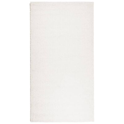 vidaXL Covor pufos "PAMPLONA" cu fire înalte, crem modern, 80x150 cm