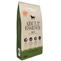 vidaXL Hrană de câini uscată premium Adult Essence vită 15 kg