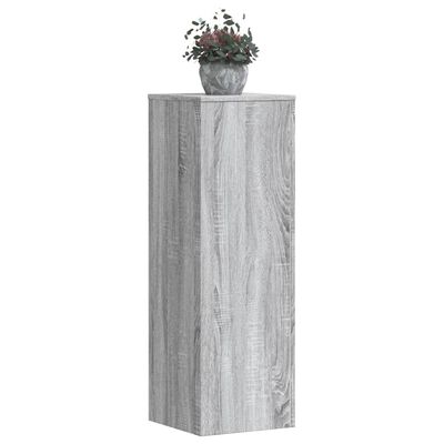 vidaXL Suport de plante, sonoma gri, 33x33x100 cm, lemn prelucrat