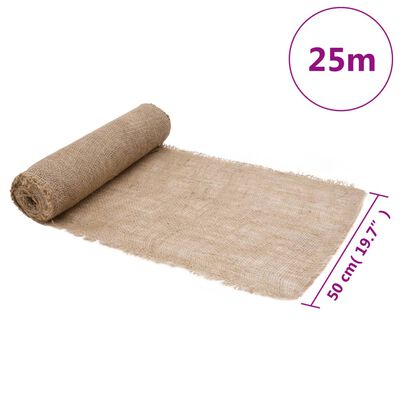 vidaXL Rulou de iută, 0,5x25 m, iută 100%, 200 g/m²