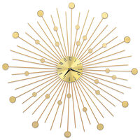 vidaXL Ceas de perete, auriu, 70 cm, metal