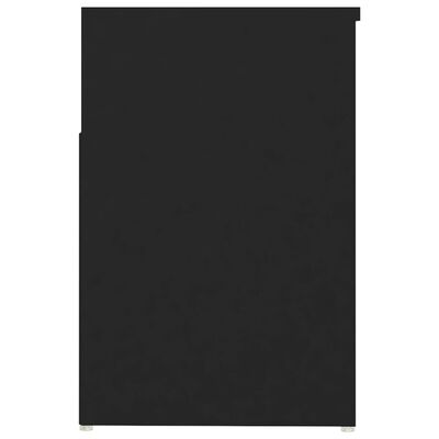 vidaXL Banchetă pantofar, negru, 80x30x45 cm, PAL