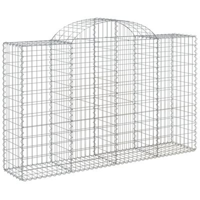 vidaXL Coșuri gabion arcuite 14 buc, 200x50x120/140 cm,fier galvanizat