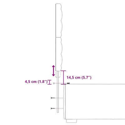 vidaXL Pat box spring cu saltea, roz, 100x200 cm, catifea