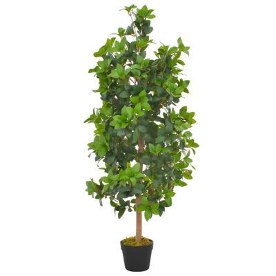 vidaXL Plantă artificială dafin cu ghiveci, verde, 120 cm