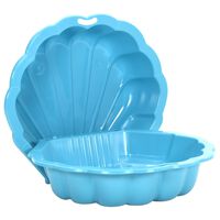 vidaXL Gropi de nisip, 2 buc., albastru, 77x87x21 cm, plastic