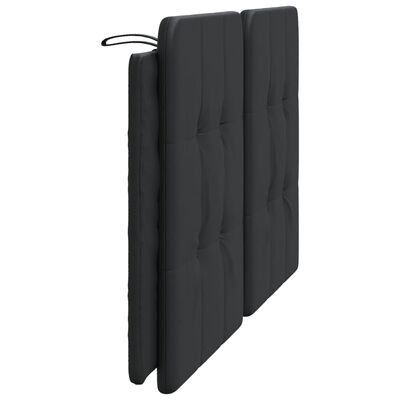 vidaXL Pernă pentru tăblie pat, negru, 160 cm, piele artificială