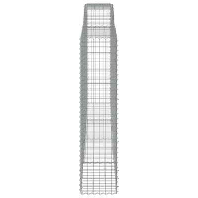 vidaXL Coșuri gabion arcuite, 6 buc 400x50x200/220 cm, fier galvanizat