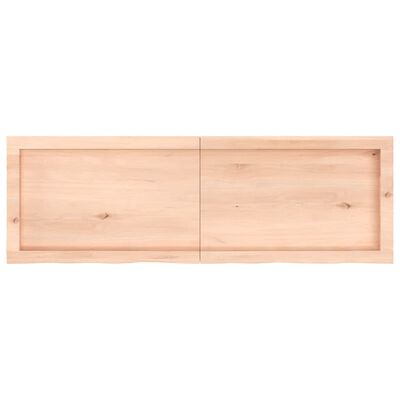 vidaXL Blat de masă, 120x40x(2-6) cm, lemn masiv de stejar netratat