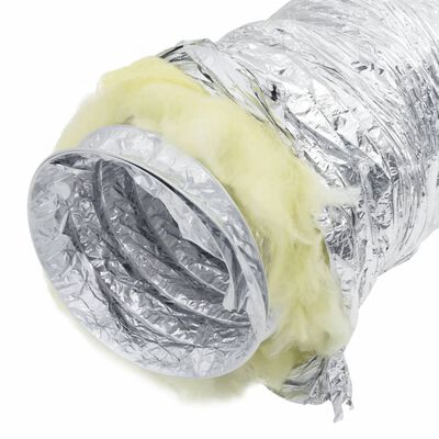 vidaXL Conductă de ventilație izolată, 6 m, Ø10 cm, aluminiu