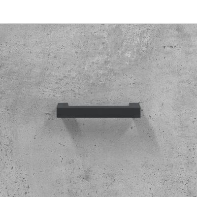 vidaXL Pantofar, gri beton, 60x35x105 cm, lemn compozit