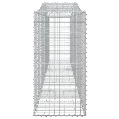 vidaXL Coșuri gabion arcuite 5 buc, 400x50x100/120 cm fier galvanizat