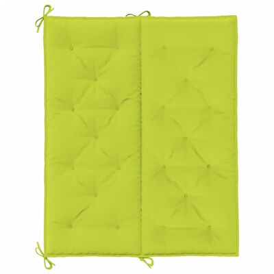 vidaXL Pernă bancă grădină, verde aprins 120x(50+50)x7cm textil oxford