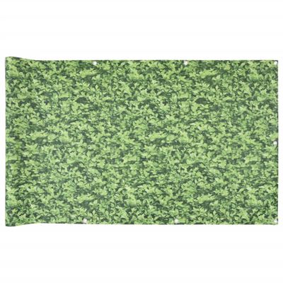 vidaXL Paravan de balcon cu aspect de plantă, verde, 800x120 cm, PVC