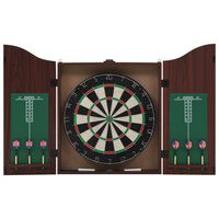 vidaXL Placă de darts profesională din sisal, cu dulap și 6 săgeți