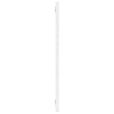 vidaXL Tăblie de pat pentru perete, alb, 166x3x91,5 cm, lemn masiv pin