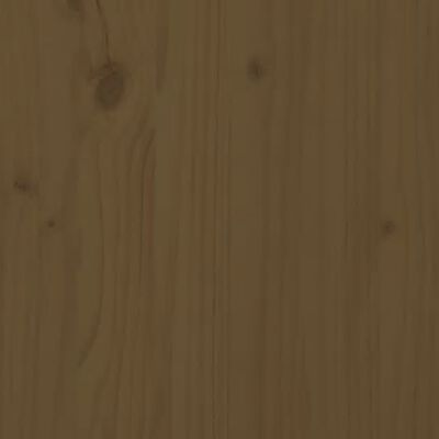 vidaXL Tăblie de pat, maro miere, 204x3x81 cm, lemn masiv de pin